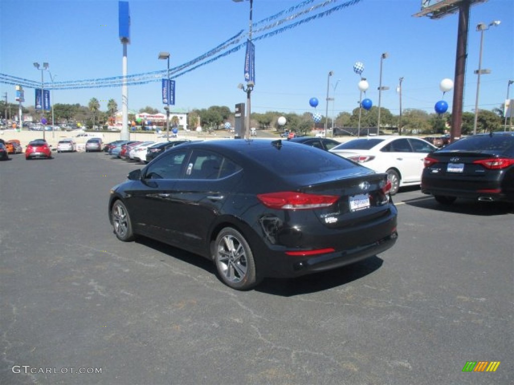 2017 Elantra Limited - Black / Beige photo #4