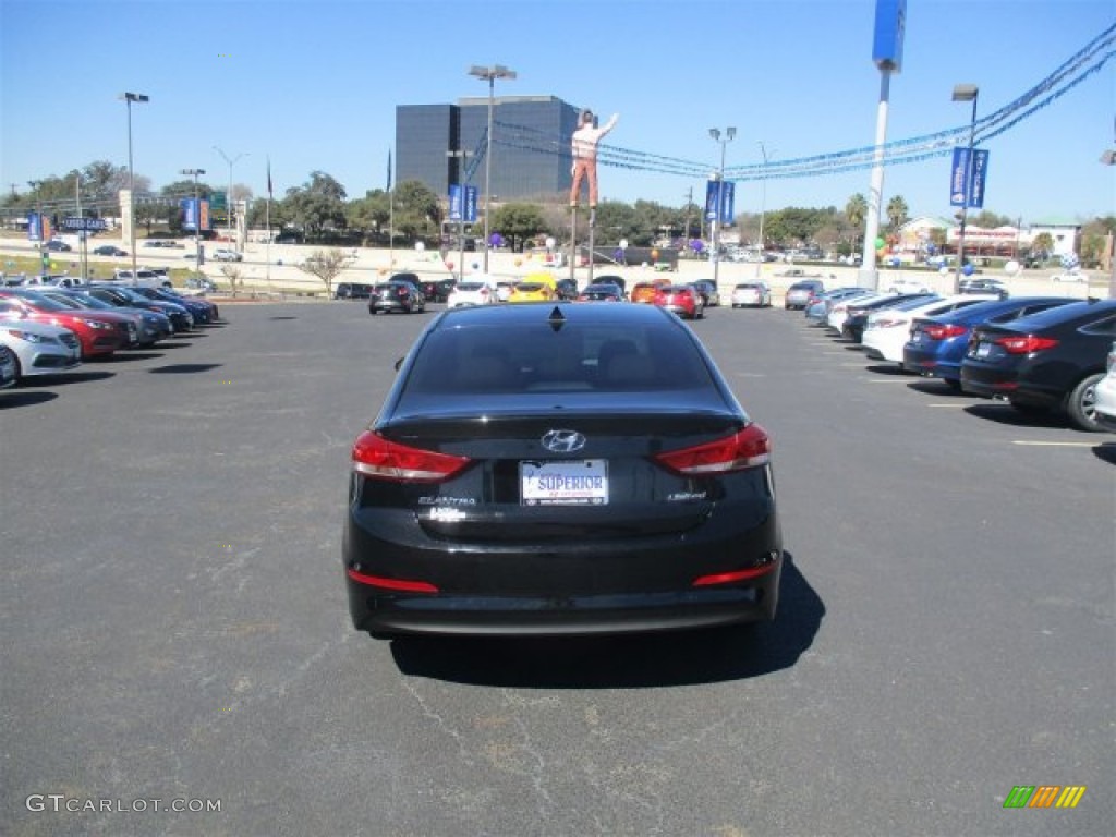 2017 Elantra Limited - Black / Beige photo #5