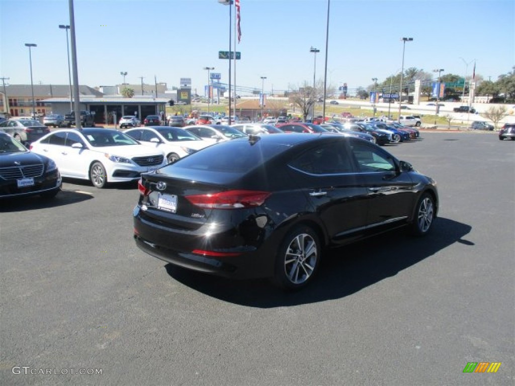 2017 Elantra Limited - Black / Beige photo #7