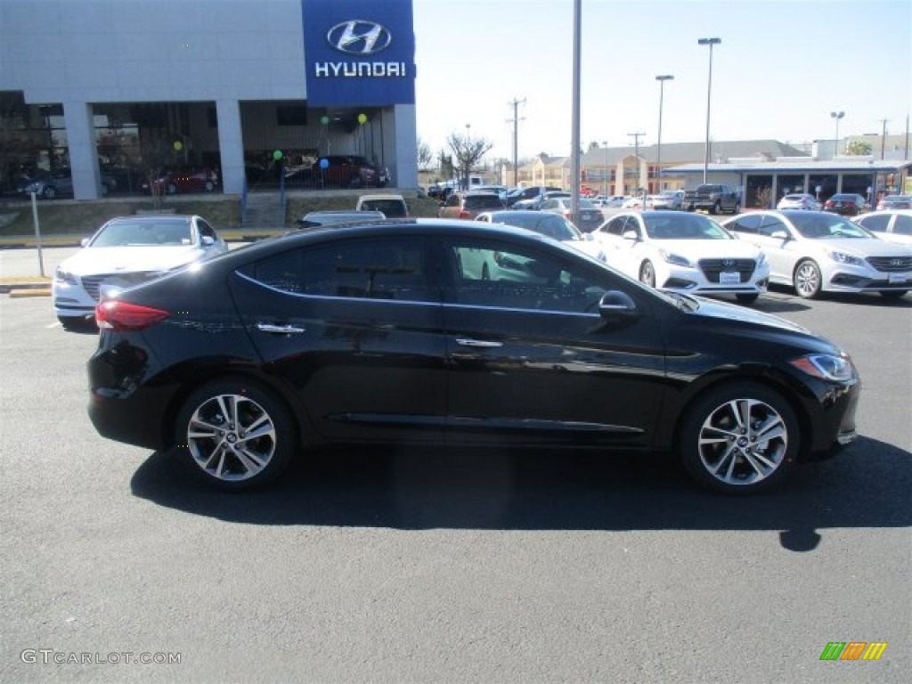 2017 Elantra Limited - Black / Beige photo #8
