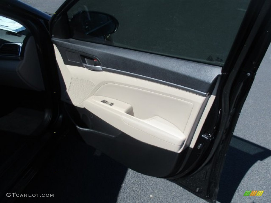 2017 Elantra Limited - Black / Beige photo #10