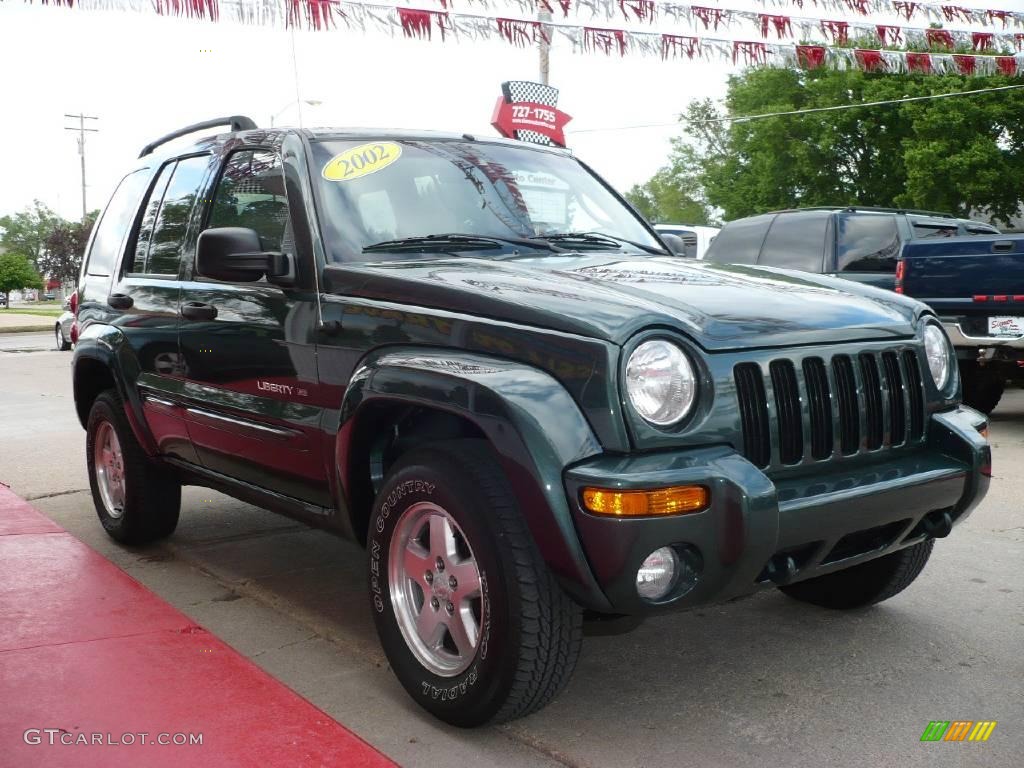 2002 Liberty Limited 4x4 - Shale Green Metallic / Dark Slate Gray photo #5