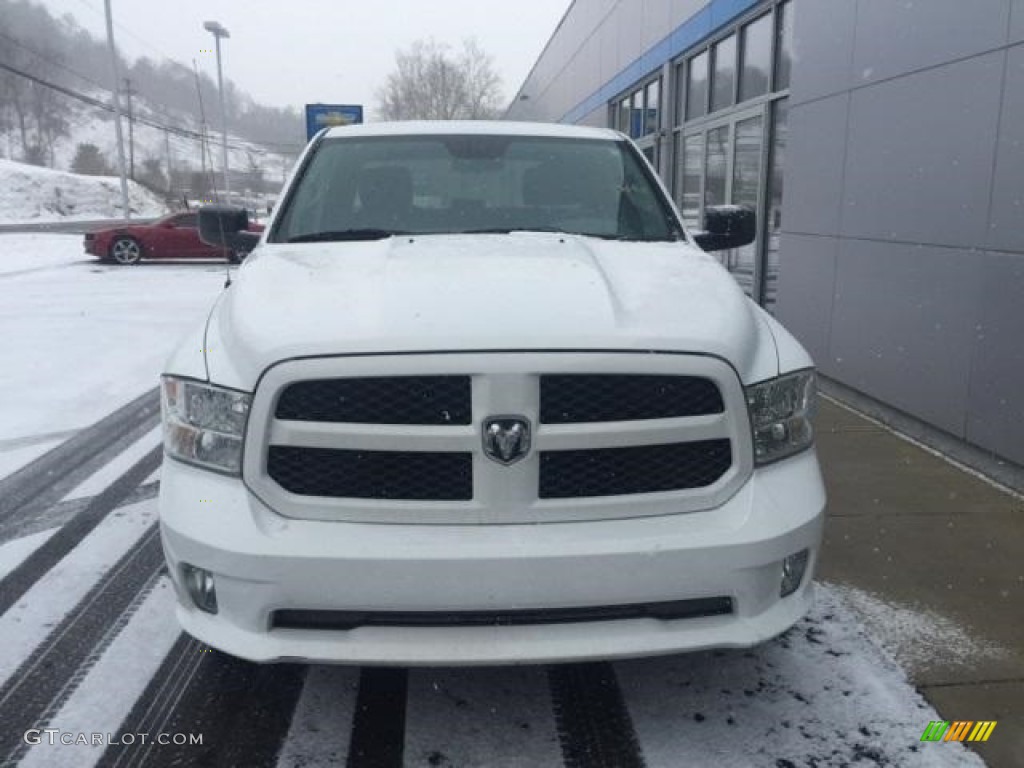 2014 1500 Express Crew Cab 4x4 - Bright White / Black/Diesel Gray photo #3