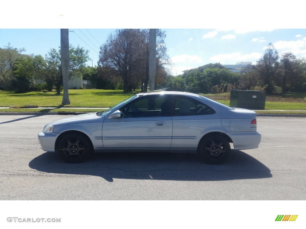 2000 Civic EX Coupe - Vogue Silver Metallic / Dark Gray photo #2