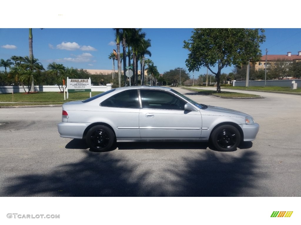 2000 Civic EX Coupe - Vogue Silver Metallic / Dark Gray photo #6