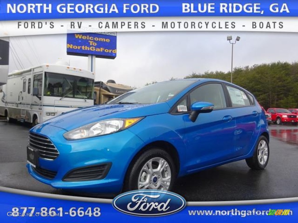 2016 Fiesta SE Hatchback - Blue Candy Metallic / Medium Light Stone photo #1