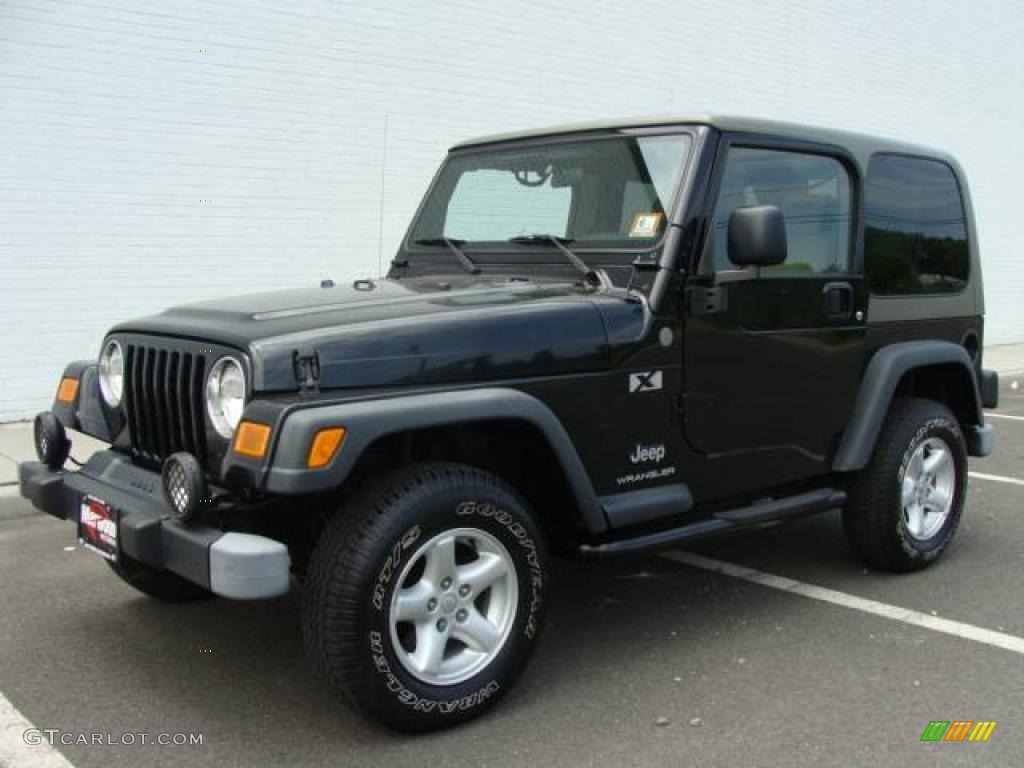 2004 Wrangler X 4x4 - Black / Khaki photo #1