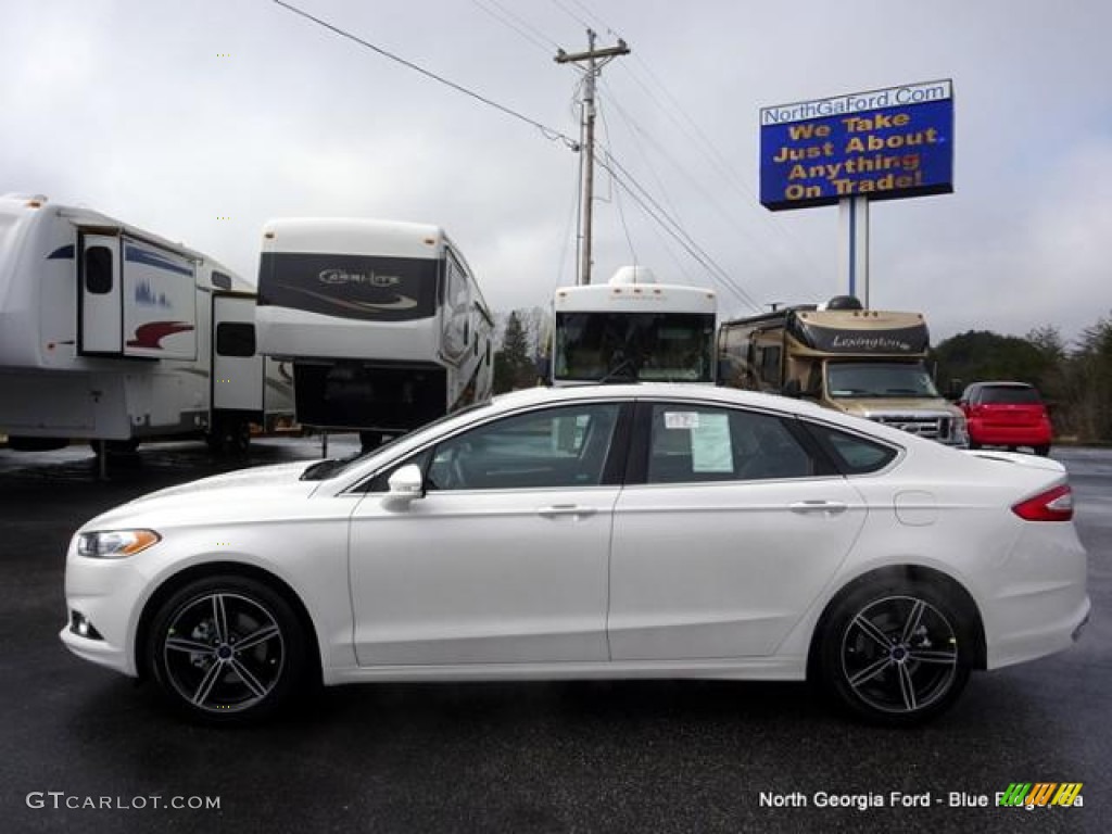 2016 Fusion Titanium - White Platinum Tri-Coat Metallic / Terracotta/Charcoal Black photo #2