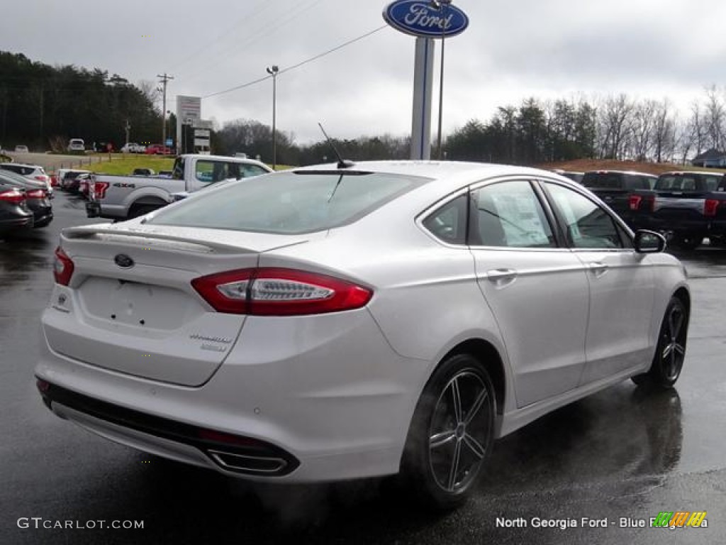 2016 Fusion Titanium - White Platinum Tri-Coat Metallic / Terracotta/Charcoal Black photo #5