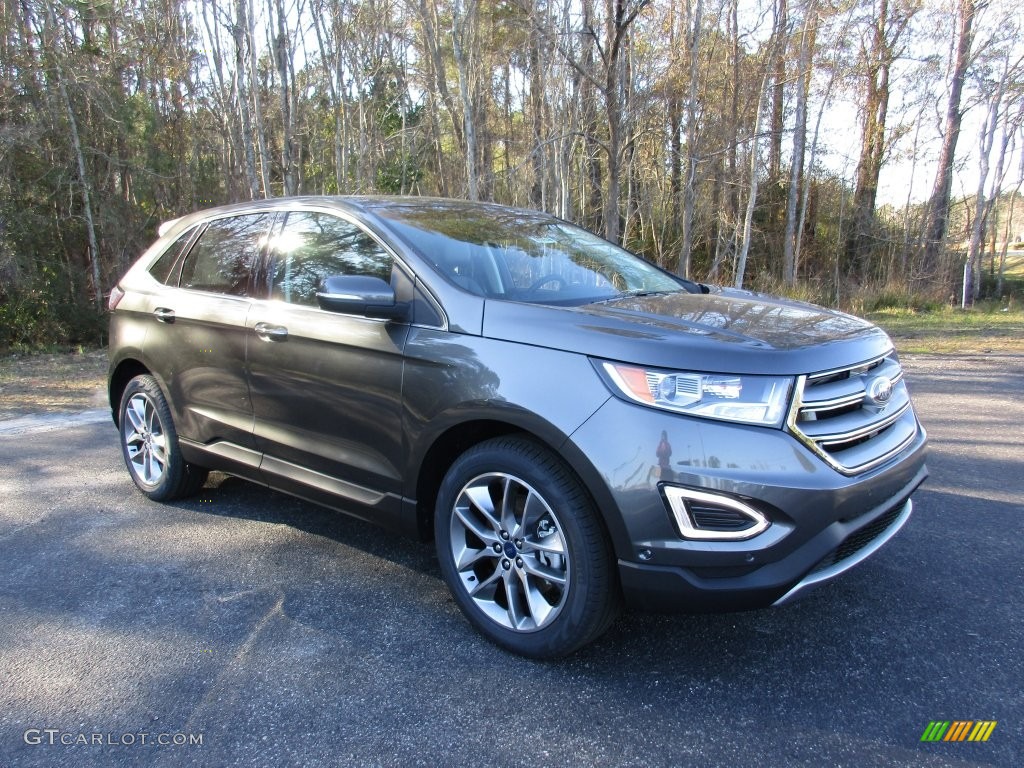 2015 Edge Titanium AWD - Magnetic Metallic / Ebony photo #1