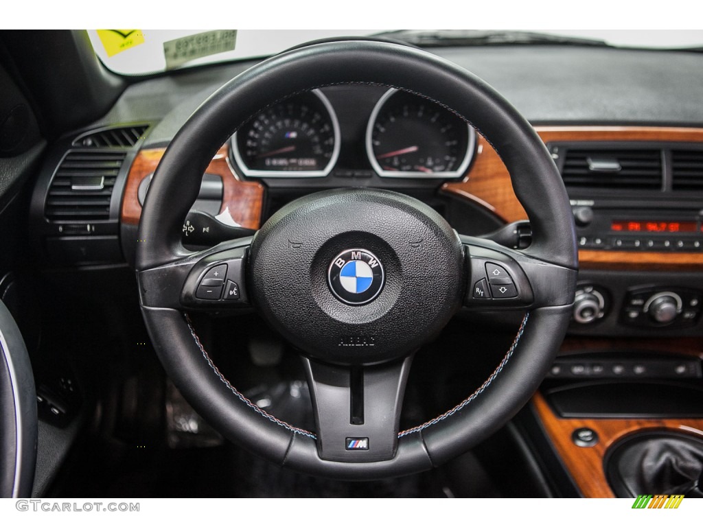 2006 BMW M Roadster Black Steering Wheel Photo #110794280