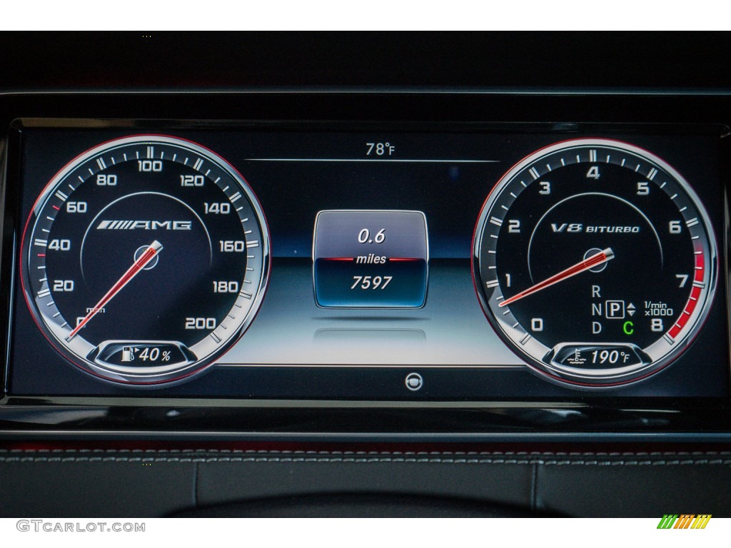 2015 Mercedes-Benz S 63 AMG 4Matic Coupe Gauges Photo #110794886