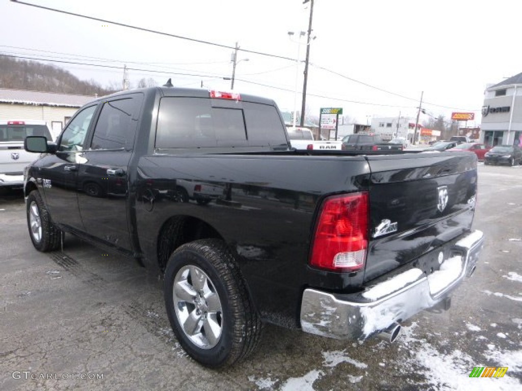2016 1500 Big Horn Crew Cab 4x4 - Black Forest Green Pearl / Black/Diesel Gray photo #6