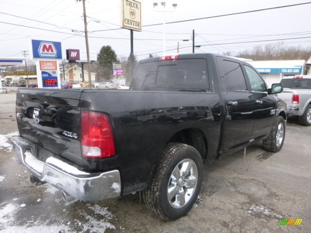 2016 1500 Big Horn Crew Cab 4x4 - Black Forest Green Pearl / Black/Diesel Gray photo #8