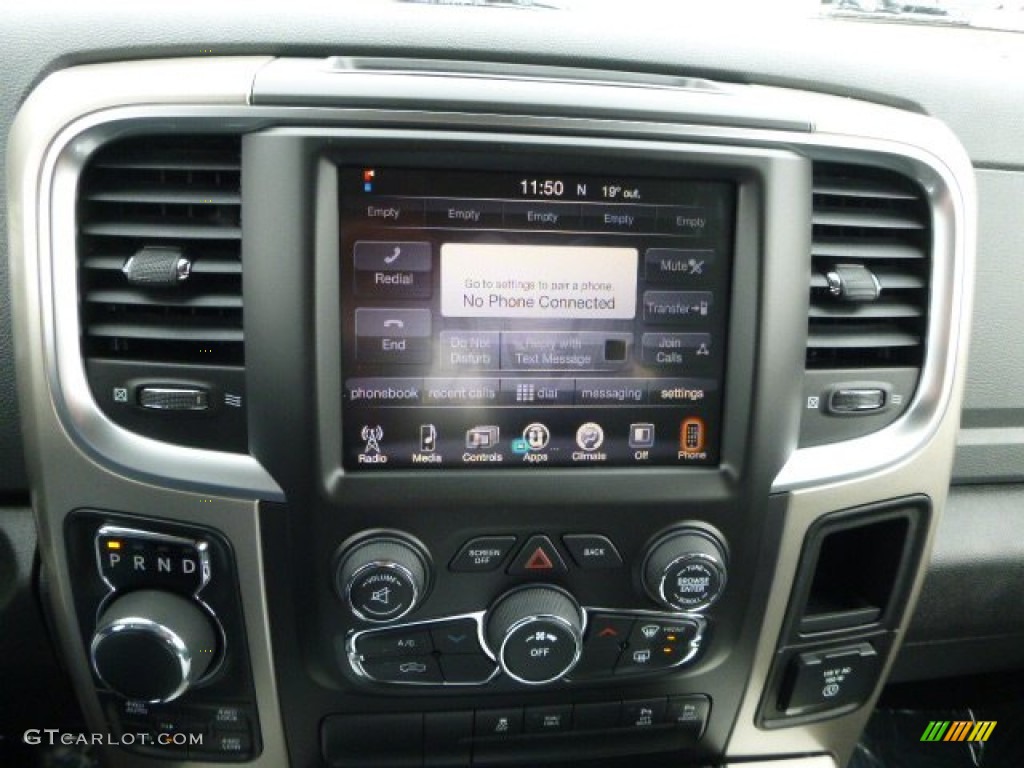 2016 1500 Big Horn Crew Cab 4x4 - Black Forest Green Pearl / Black/Diesel Gray photo #18
