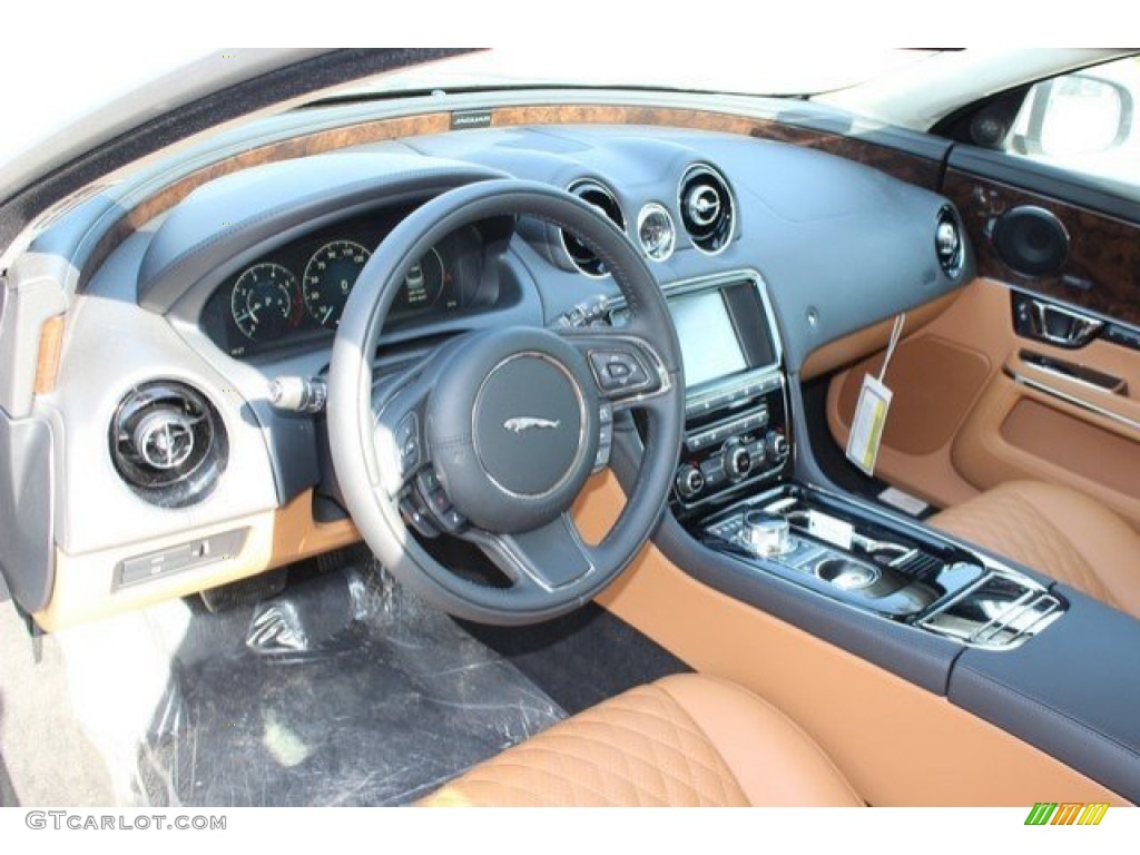 London Tan/Jet Interior 2016 Jaguar XJ L 3.0 Photo #110800513