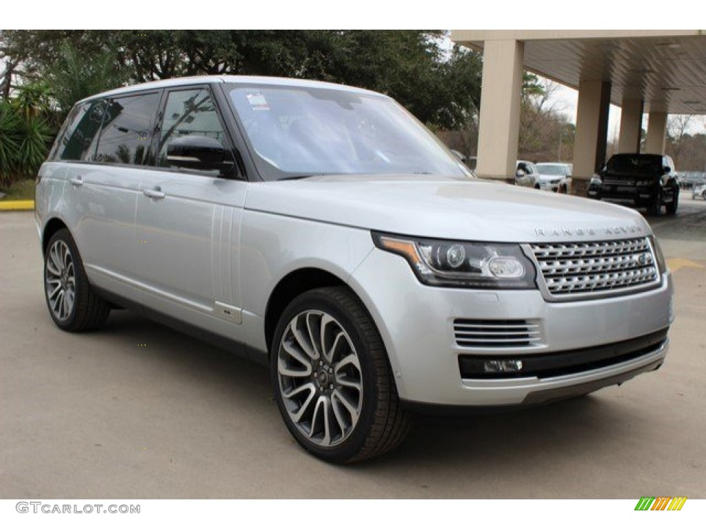 Indus Silver Metallic 2016 Land Rover Range Rover Supercharged LWB Exterior Photo #110801332