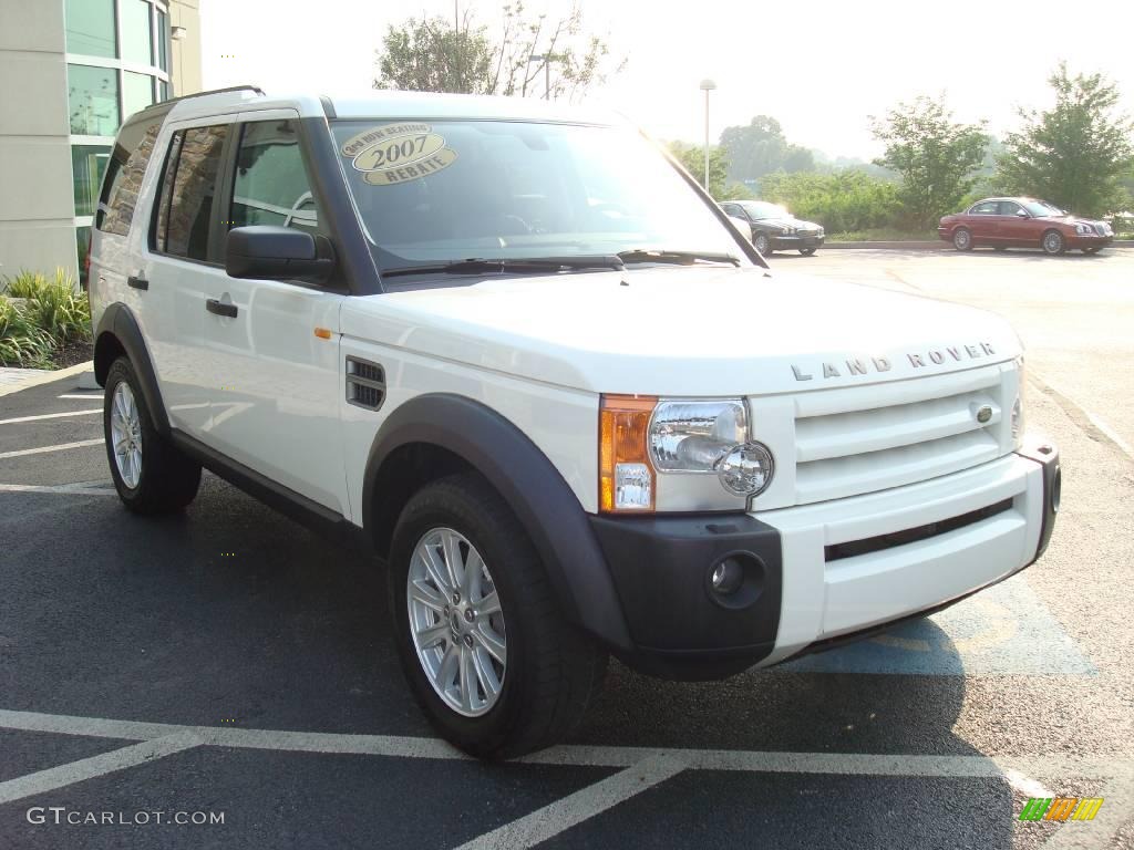 2007 LR3 V8 SE - Chawton White / Ebony Black photo #5