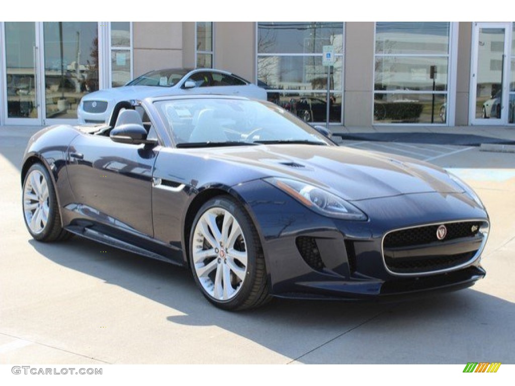 2016 F-TYPE S AWD Convertible - Dark Sapphire Metallic / Cirrus photo #2
