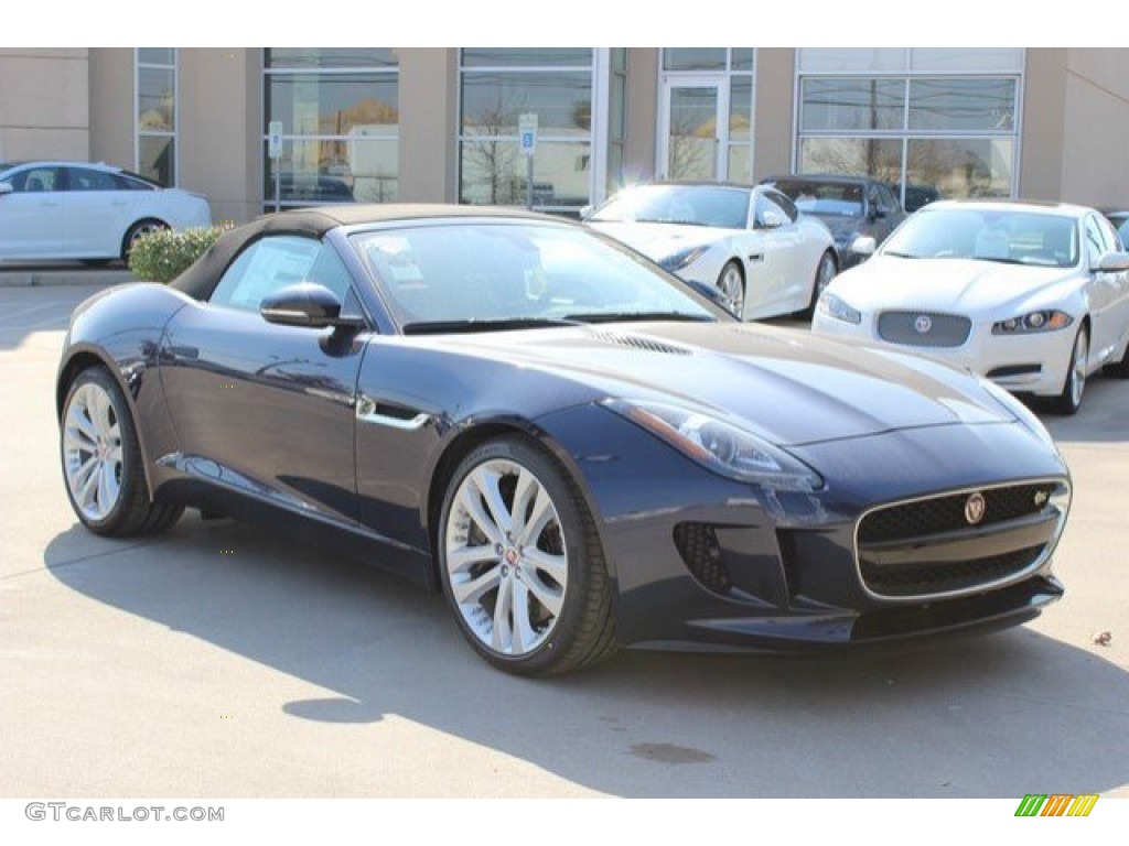 2016 F-TYPE S Convertible - Dark Sapphire Metallic / Cirrus photo #2