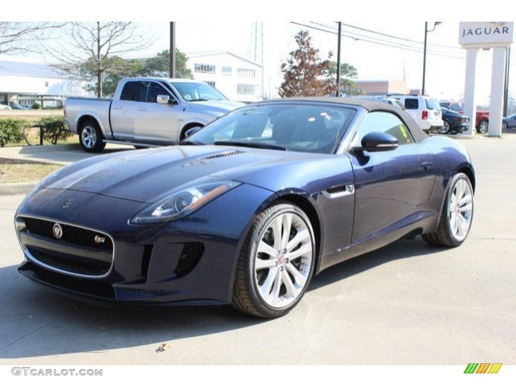 Dark Sapphire Metallic 2016 Jaguar F-TYPE S Convertible Exterior Photo #110802310
