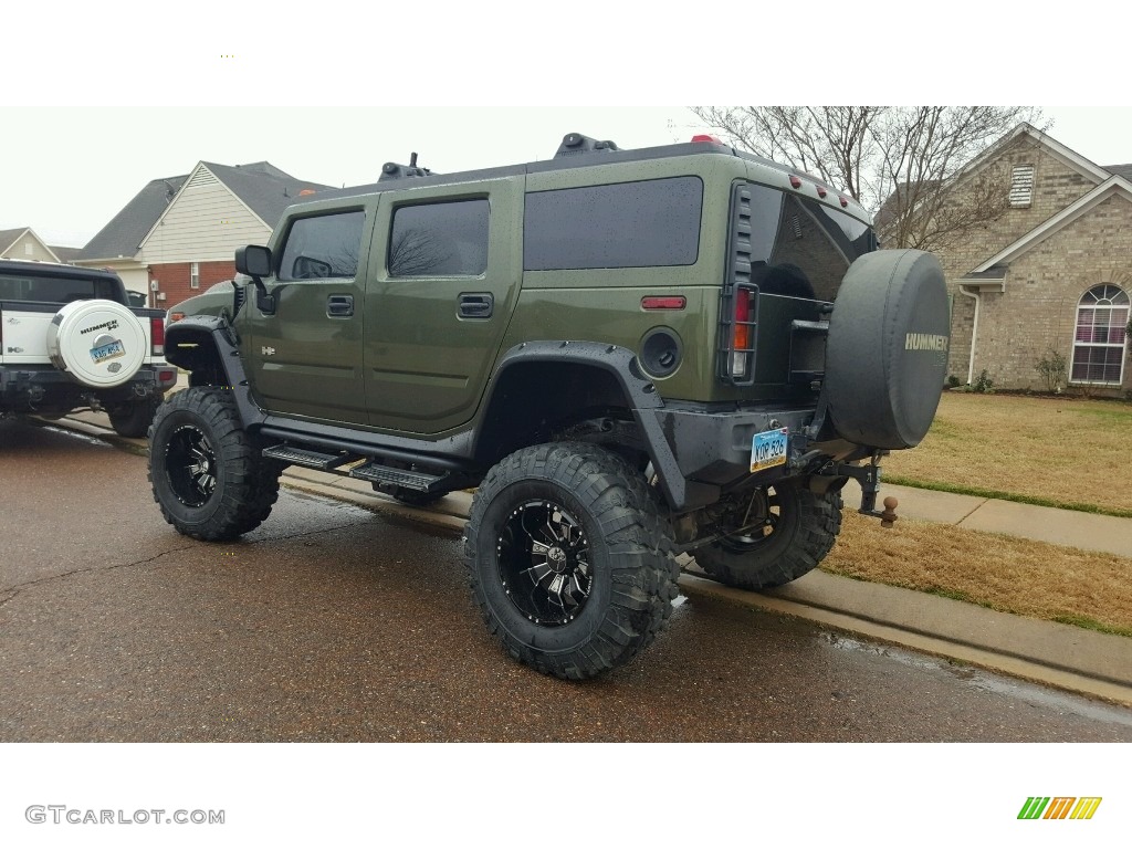 2003 H2 SUV - Sage Green Metallic / Wheat photo #5