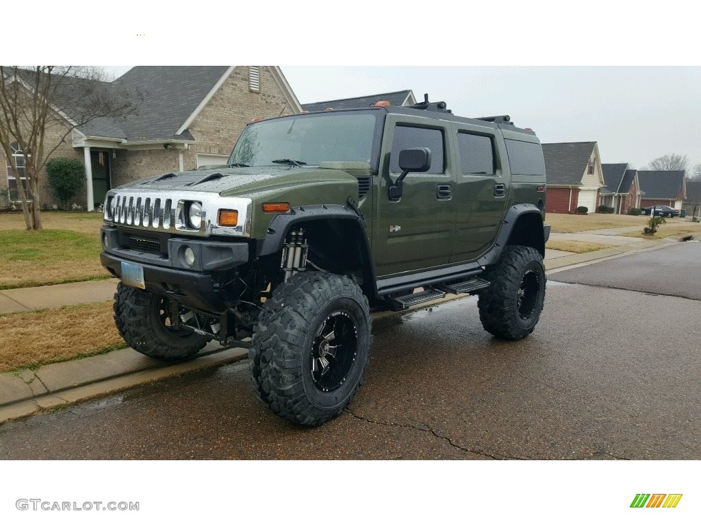 2003 H2 SUV - Sage Green Metallic / Wheat photo #6