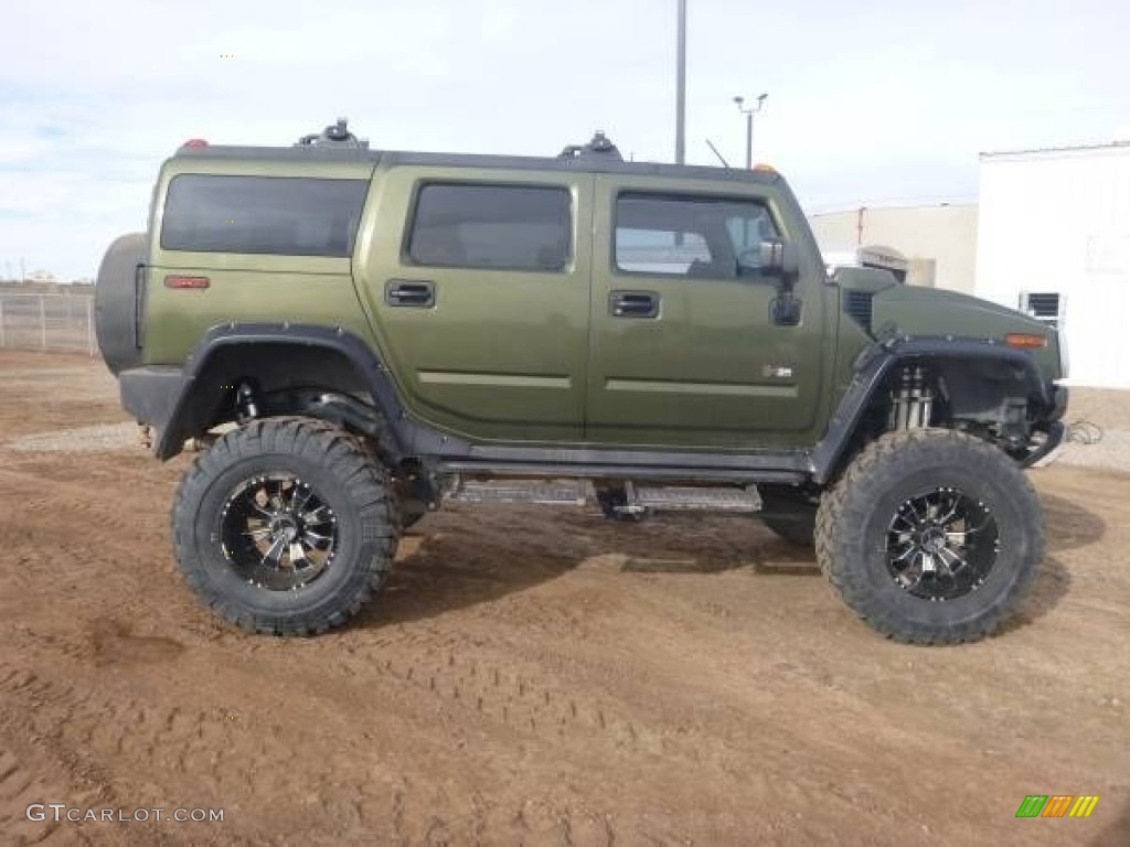 2003 H2 SUV - Sage Green Metallic / Wheat photo #7