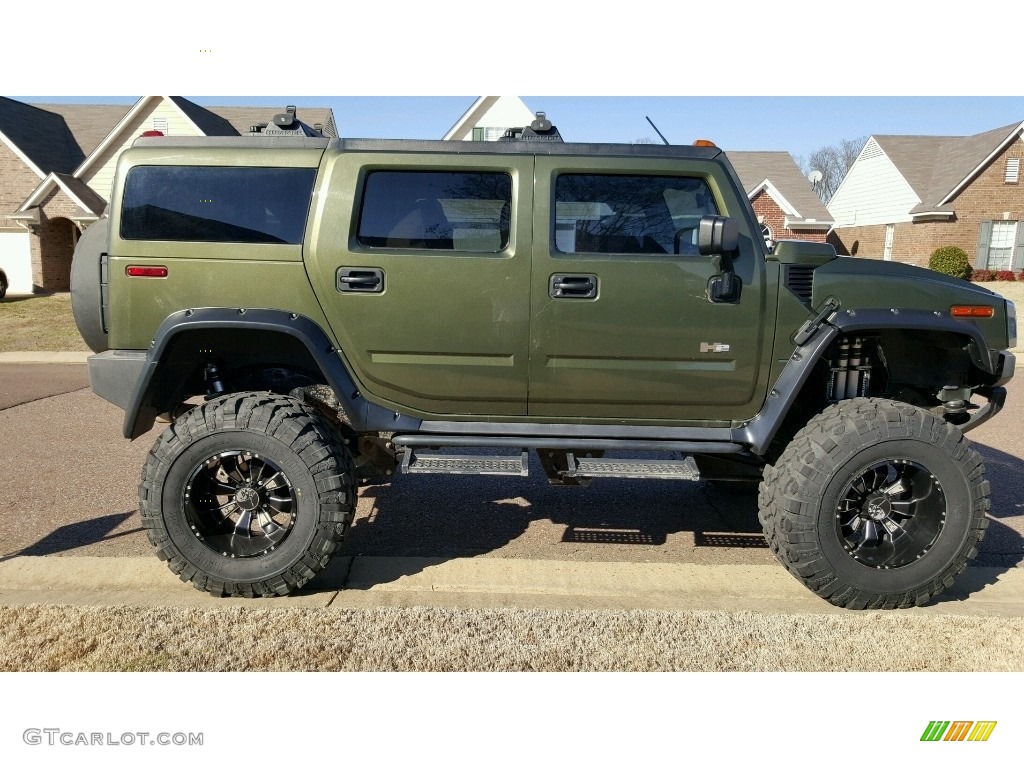 2003 H2 SUV - Sage Green Metallic / Wheat photo #9