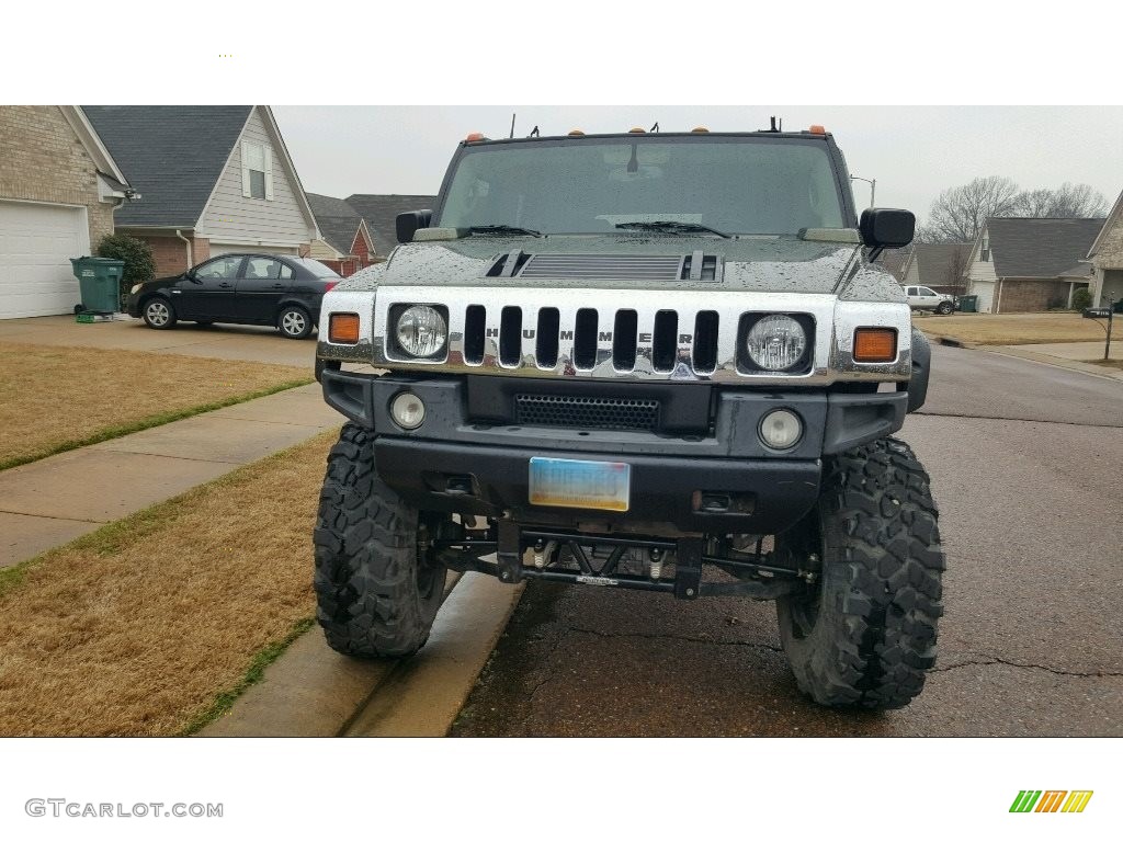 2003 H2 SUV - Sage Green Metallic / Wheat photo #10