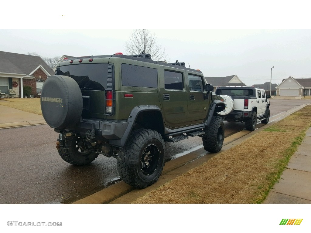 2003 H2 SUV - Sage Green Metallic / Wheat photo #11