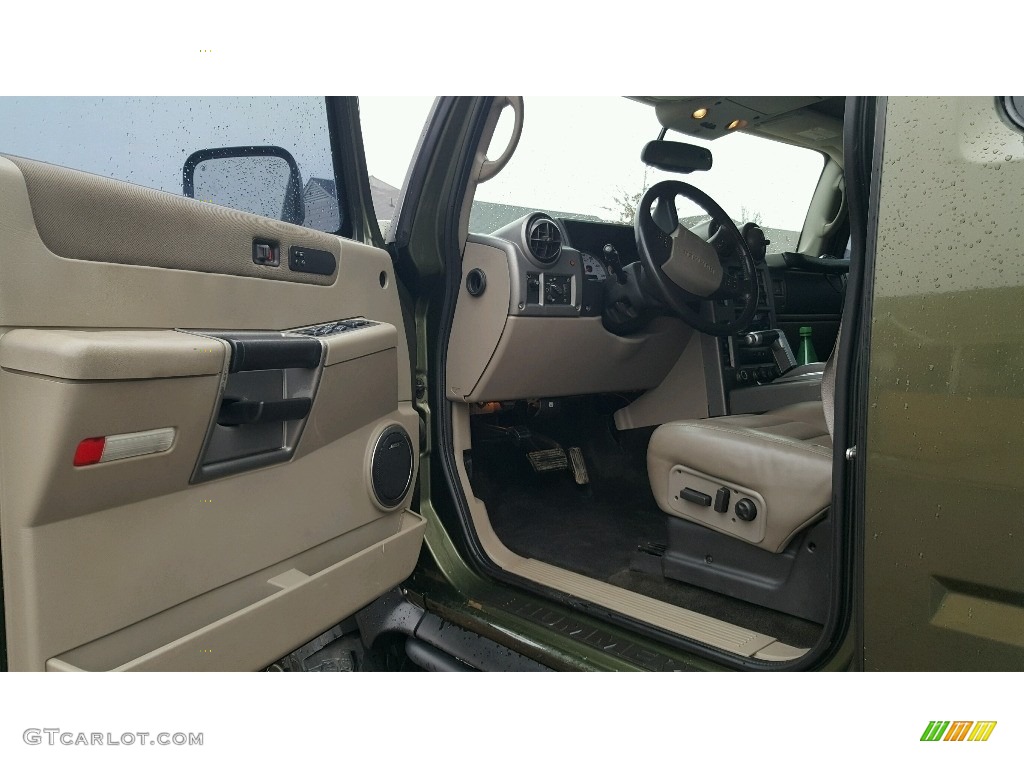 2003 H2 SUV - Sage Green Metallic / Wheat photo #14