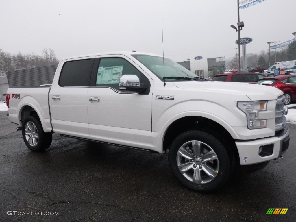 2016 F150 Platinum SuperCrew 4x4 - White Platinum / Platinum Black photo #1