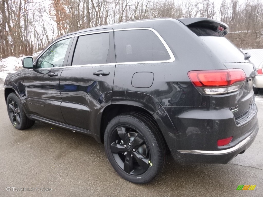 Brilliant Black Crystal Pearl 2016 Jeep Grand Cherokee Overland 4x4 Exterior Photo #110805283