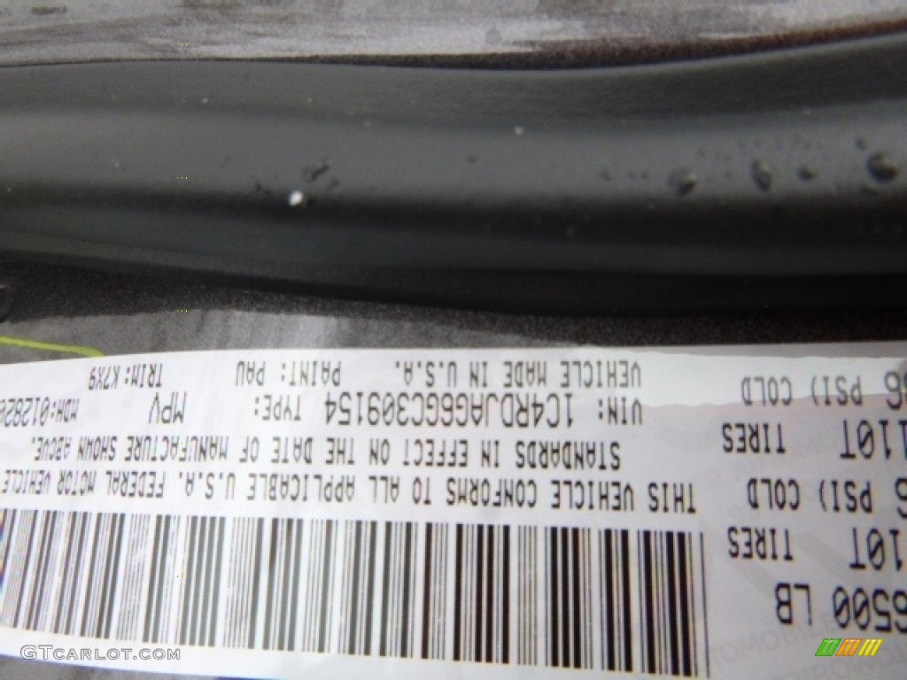2016 Durango Color Code PAU for Granite Crystal Metallic Photo #110805762