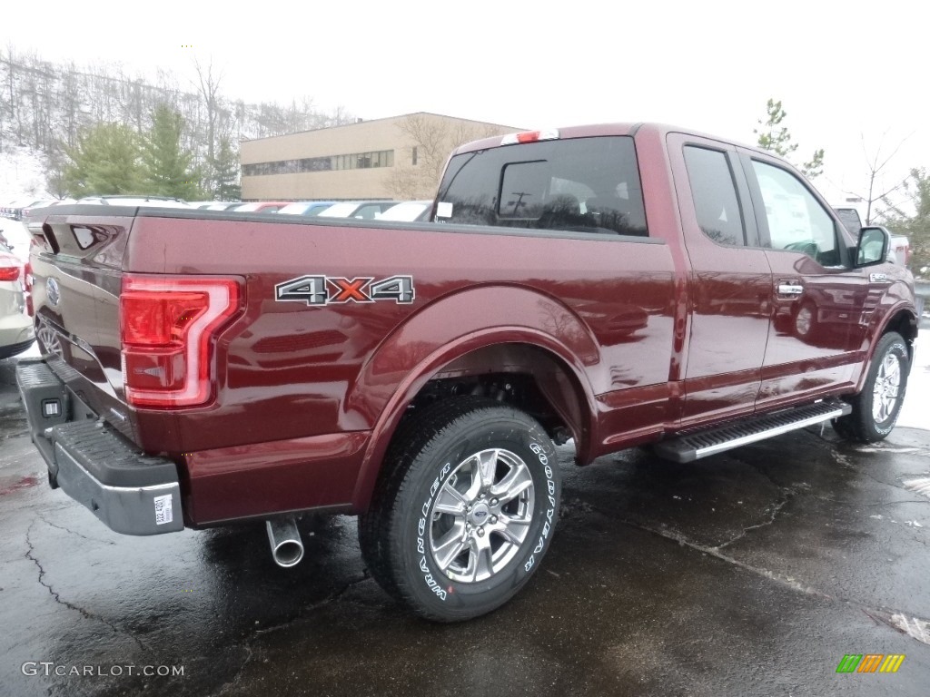 2016 F150 Lariat SuperCab 4x4 - Bronze Fire / Black photo #2