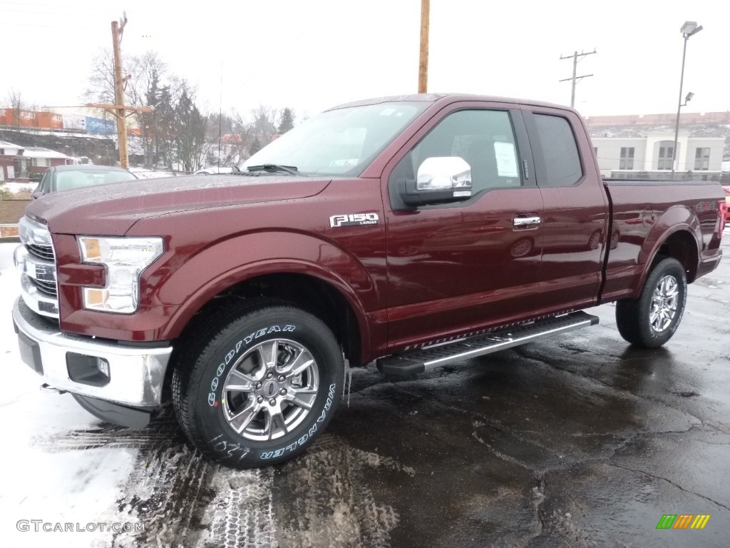 2016 F150 Lariat SuperCab 4x4 - Bronze Fire / Black photo #4