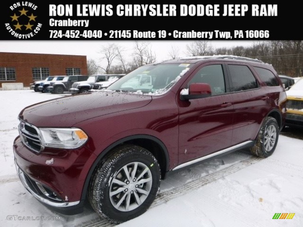 2016 Durango SXT AWD - Velvet Red Pearl / Black photo #1