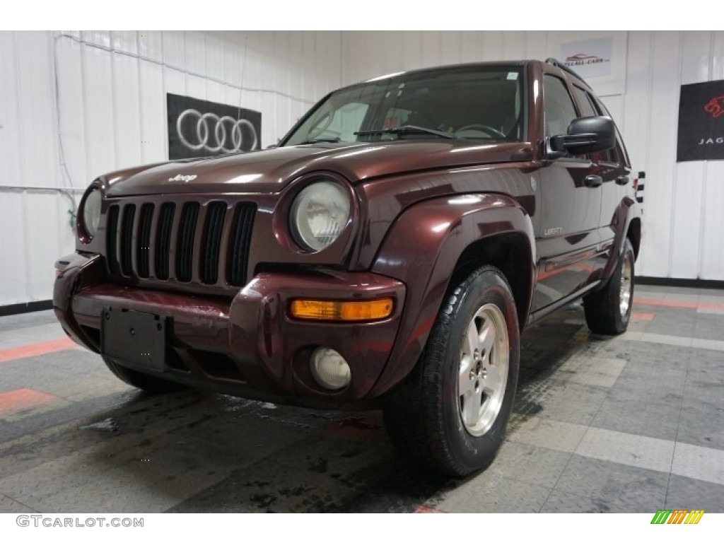 2004 Liberty Limited 4x4 - Deep Molten Red Pearl / Light Taupe/Dark Slate Gray photo #3