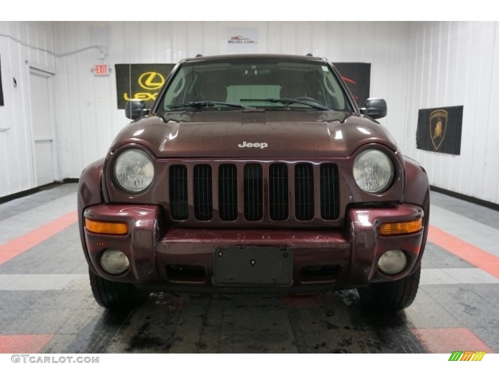 2004 Liberty Limited 4x4 - Deep Molten Red Pearl / Light Taupe/Dark Slate Gray photo #4