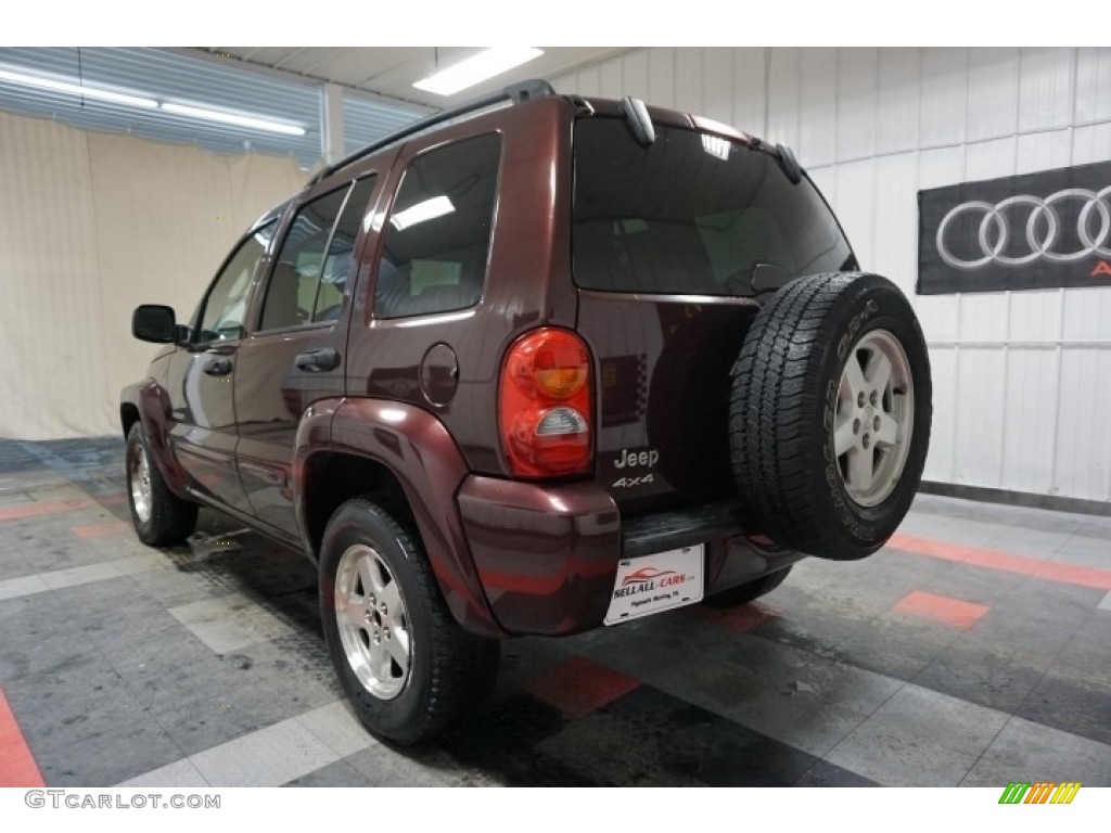 2004 Liberty Limited 4x4 - Deep Molten Red Pearl / Light Taupe/Dark Slate Gray photo #8