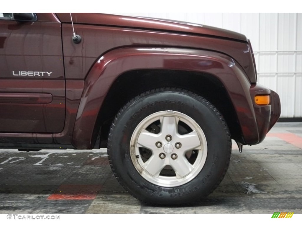 2004 Liberty Limited 4x4 - Deep Molten Red Pearl / Light Taupe/Dark Slate Gray photo #57
