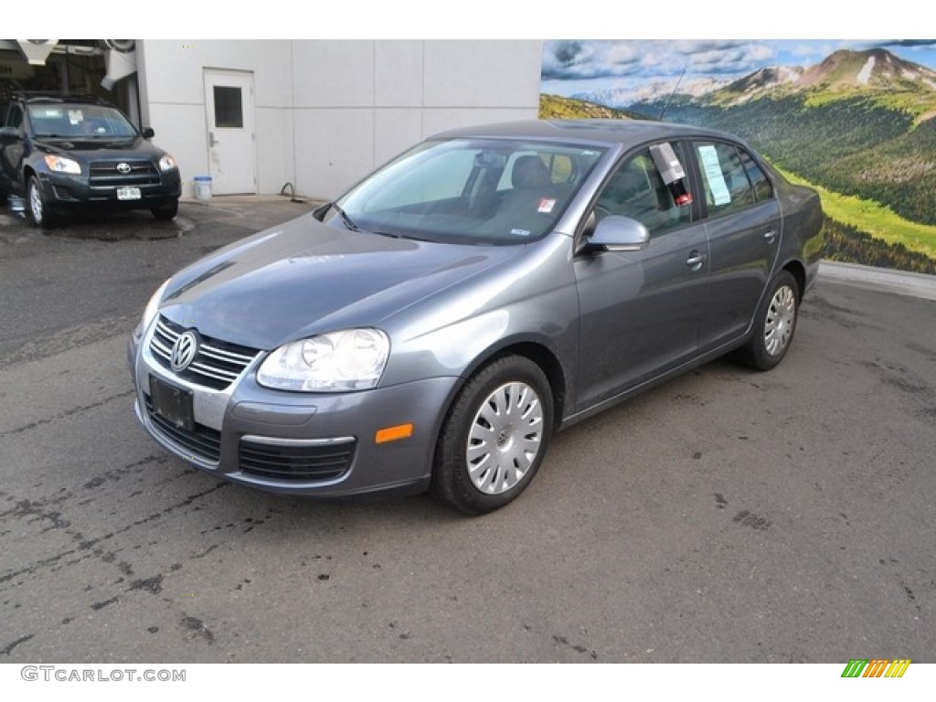 2009 Jetta S Sedan - Platinum Gray Metallic / Art Grey photo #5