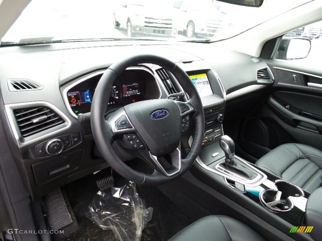 2016 Ford Edge SEL AWD Ebony Dashboard Photo #110810118