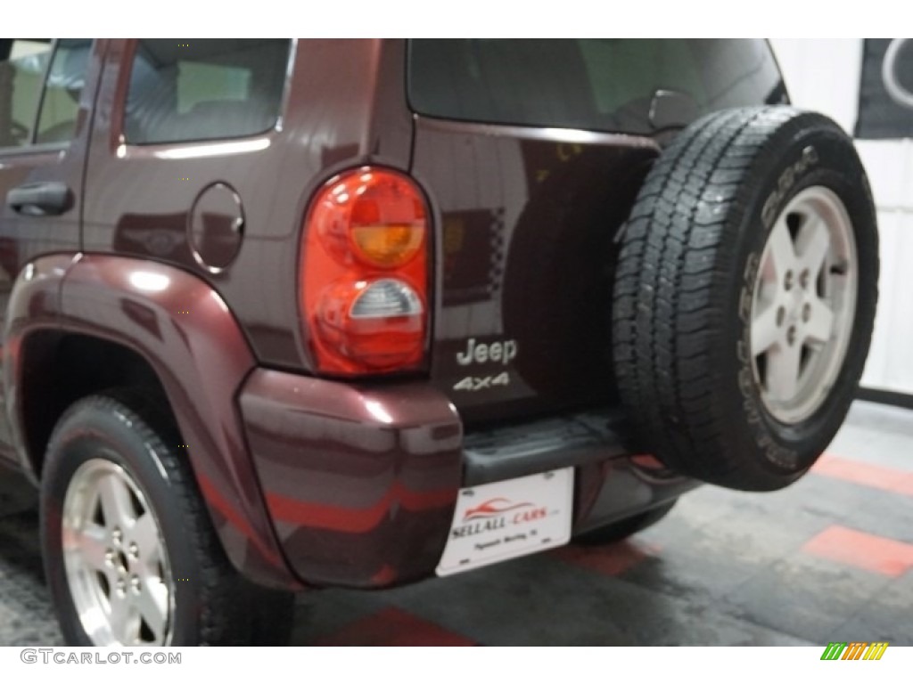 2004 Liberty Limited 4x4 - Deep Molten Red Pearl / Light Taupe/Dark Slate Gray photo #70