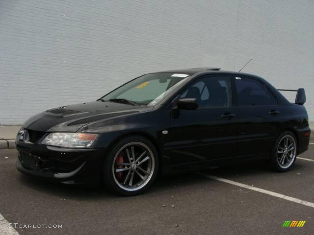 2003 Lancer Evolution VIII - Tarmac Black / Black photo #1