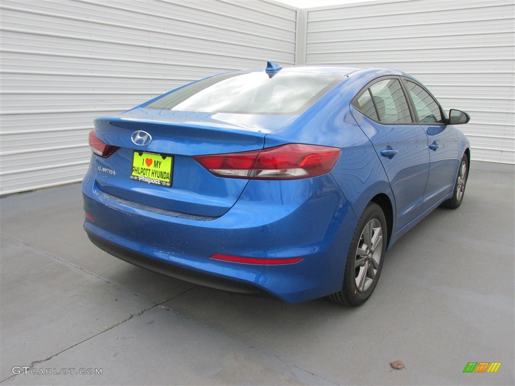 2017 Elantra SE - Electric Blue / Gray photo #4