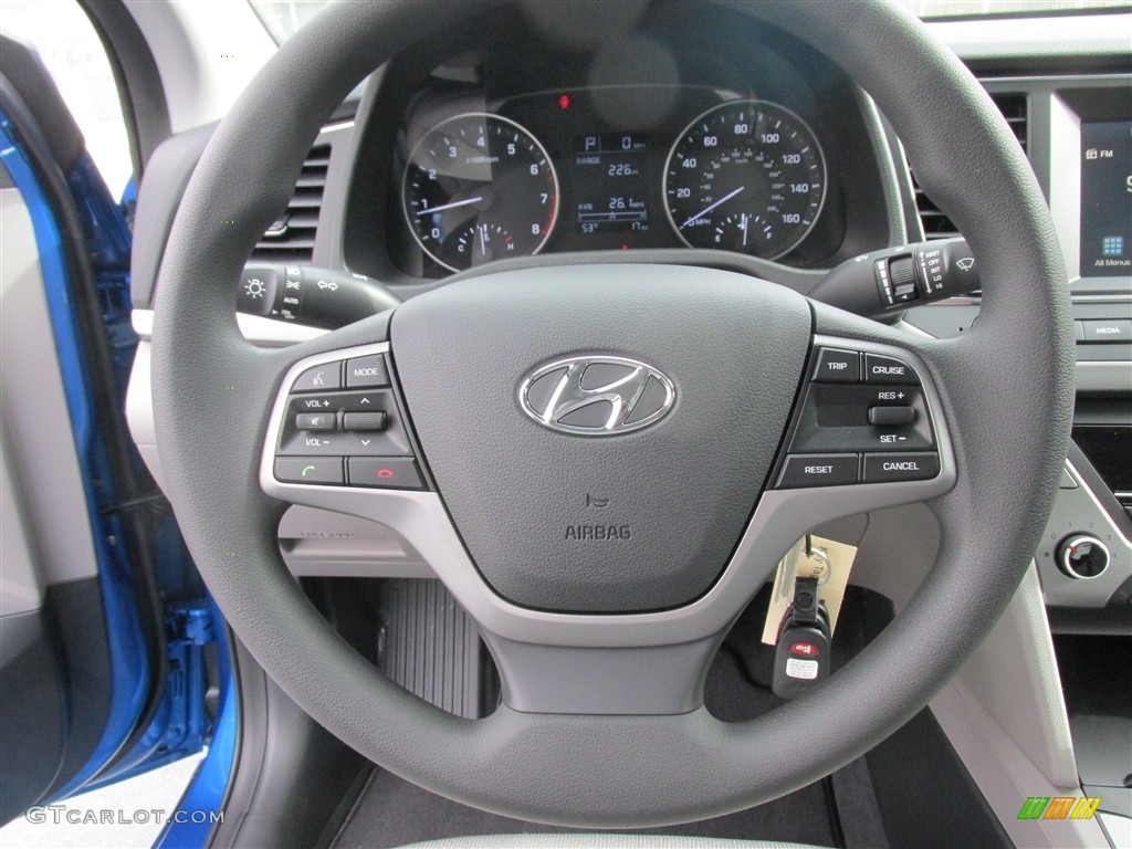 2017 Elantra SE - Electric Blue / Gray photo #28