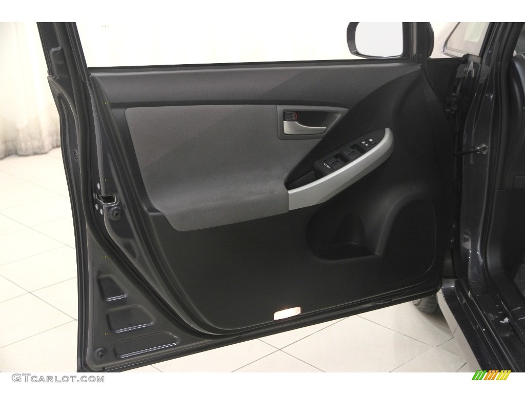 2013 Toyota Prius Two Hybrid Dark Gray Door Panel Photo #110813625