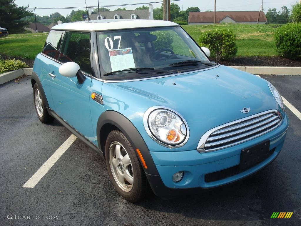 2007 Cooper Hardtop - Oxygen Blue / Grey/Carbon Black photo #4